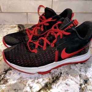 Nike Labron James Witness 5 Black and Red Basketball Shoes